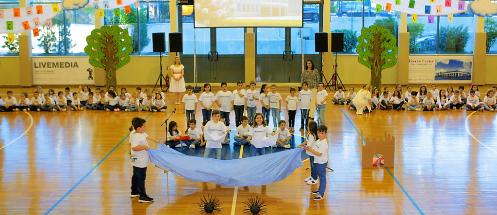 The students of 1st Grade waved goodbye to the school year, presenting their performance entitled “Letters - Words - Stories ... Laughing and Playing”.