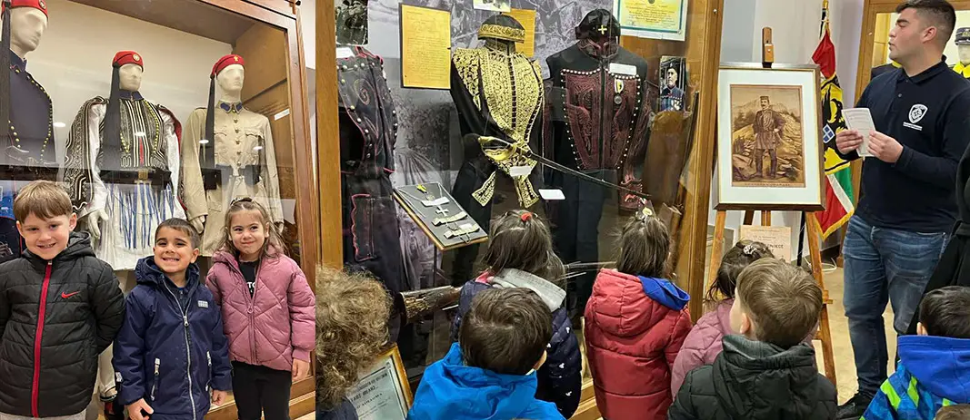 Οι μαθητές και οι μαθήτριες του Παιδικού Σταθμού επισκέφθηκαν το Πολεμικό Μουσείο