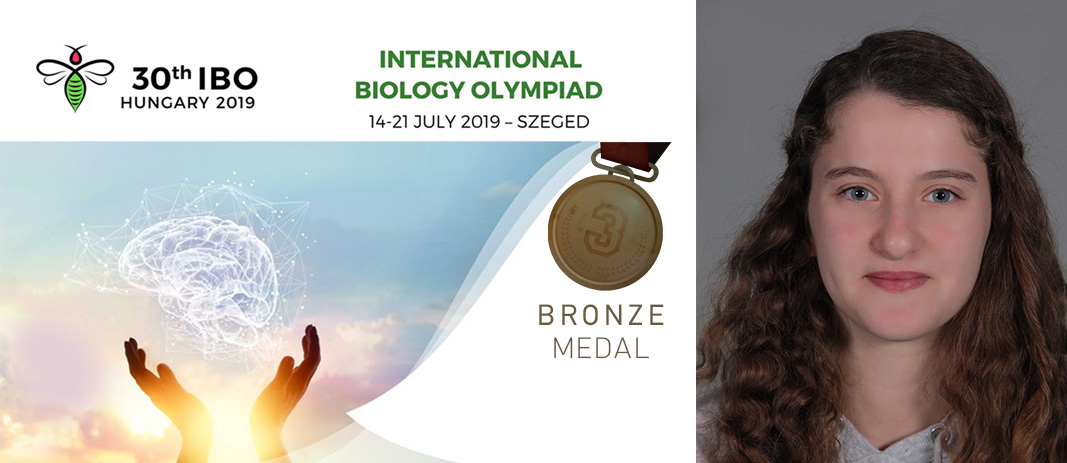 Bronze Medal in the 30th International Biology Olympiad (IBO 2019)